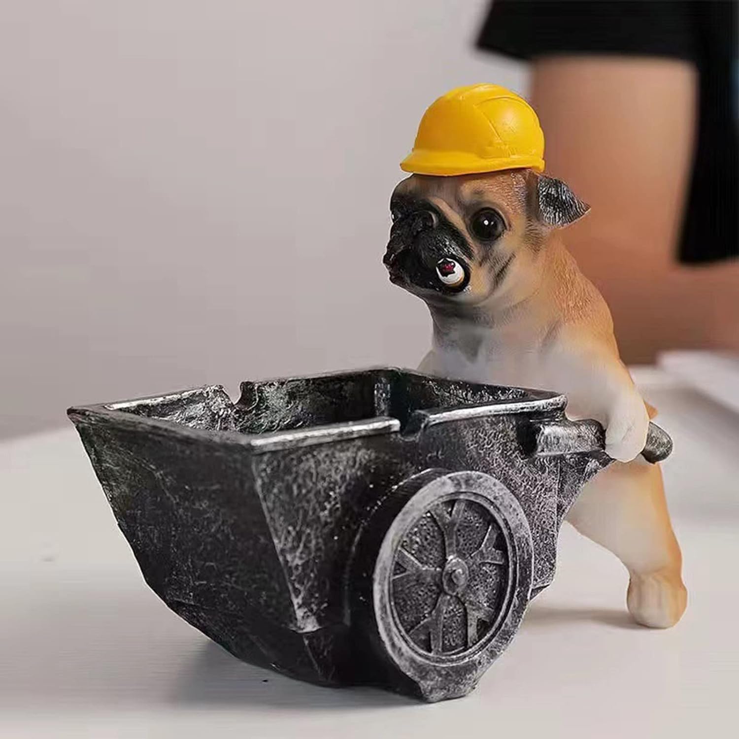 灰皿 卓上 おしゃれ パグの灰皿 - 画像 (3)