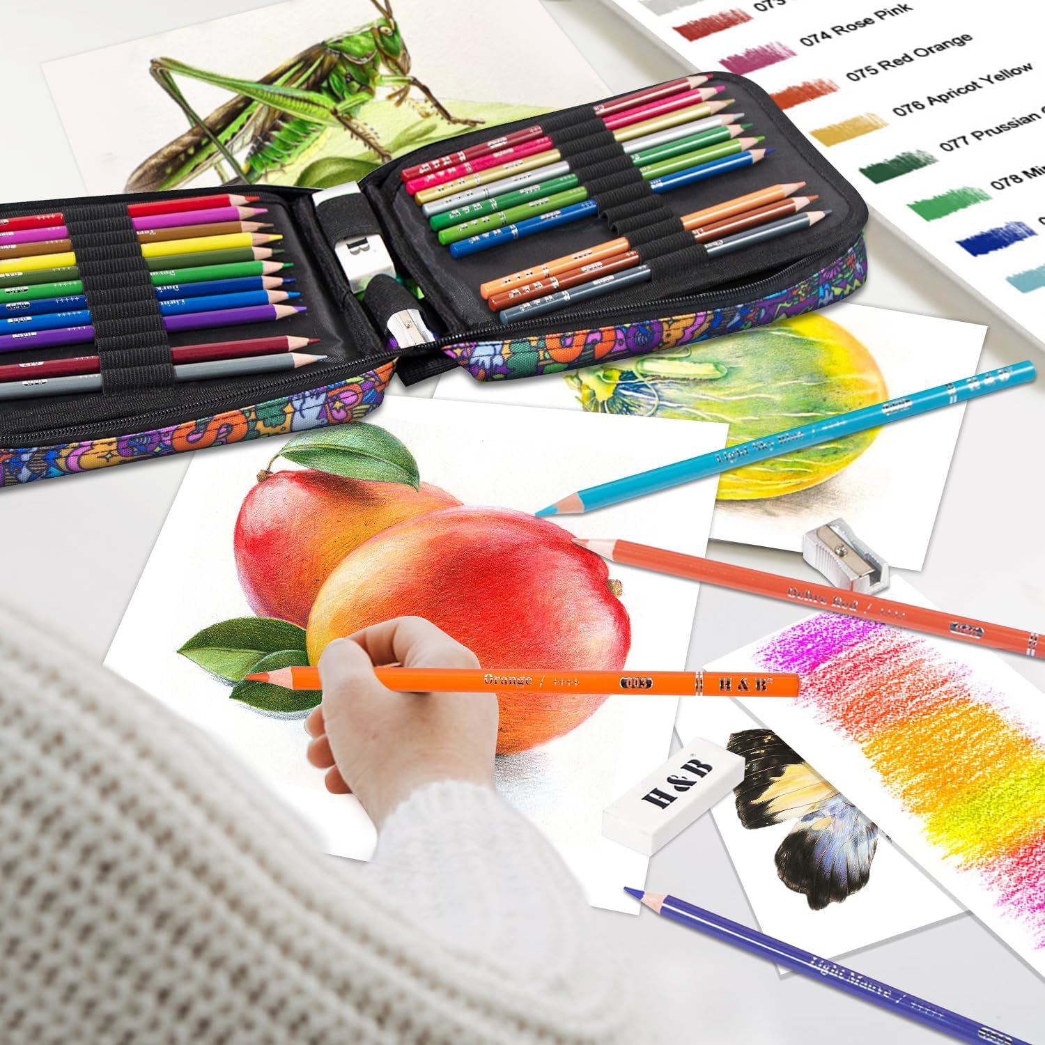 色鉛筆 72色 油性色鉛筆 - 画像 (4)